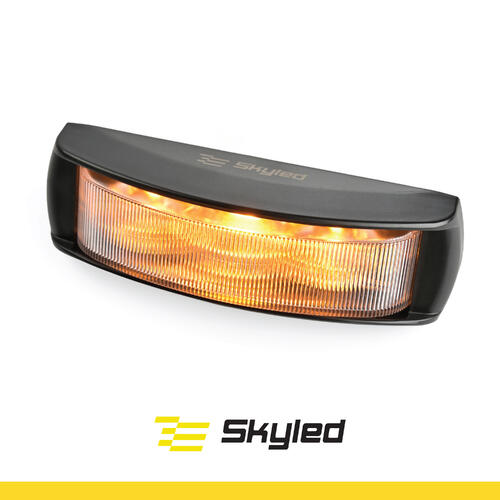 Lampa ostrzegawcza SKYLED SUPER WIDE 108x24 mm (stroboskop - pomarańczowe światło 4 LED) R10, R65, SAE - zdjęcie 1