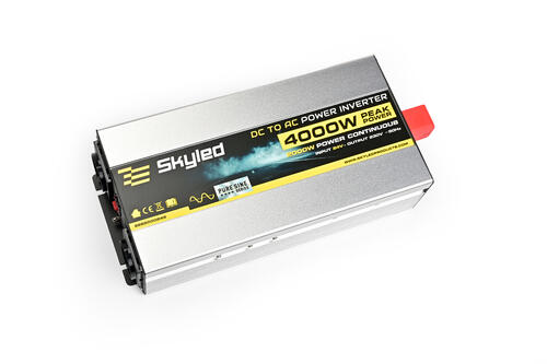 Przetwornica SKYLED 2000W z USB, DC24V AC220V-240V pełen sinus - zdjęcie 1