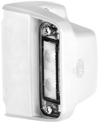 Lampa oświetlenia tablicy rejestracyjnej 24V, LED, przewód 2m - zdjęcie 1