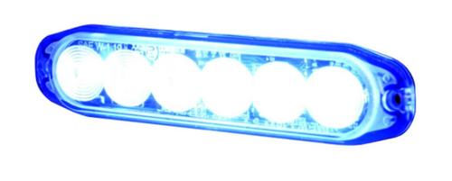 Lampa ostrzegawcza SUPER SLIM (stroboskop niebieskie światło LED) 12/24V,R10, IP68 - zdjęcie 1