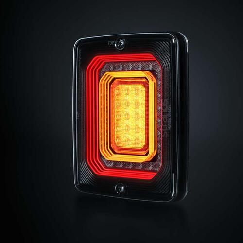 Lampa tylna prostokątna STRANDS FOR9T ILLUSION - światło pozycja/stop/kierunkowskaz - zdjęcie 1