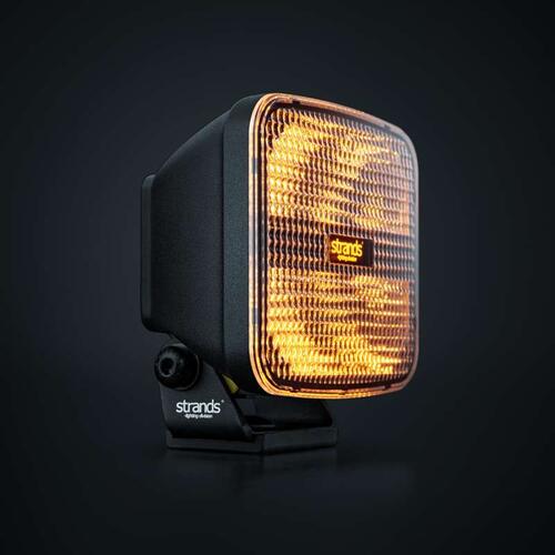 Lampa robocza IZE LED OG WORK LIGHT 42W Strands ze światłem pozycyjnym (pomarańczowe/czerwone), 42W, 10-36V, 3900lm, światło rozproszone - zdjęcie 1