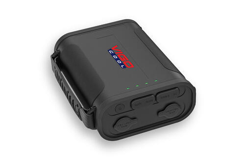 Powerbank Vigo o pojemności 96’000mAh; 2xUSB, czarny, outdoorowy - zdjęcie 1