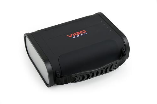 Powerbank Vigo o pojemności 96’000mAh; 2xUSB, czarny, outdoorowy - zdjęcie 1
