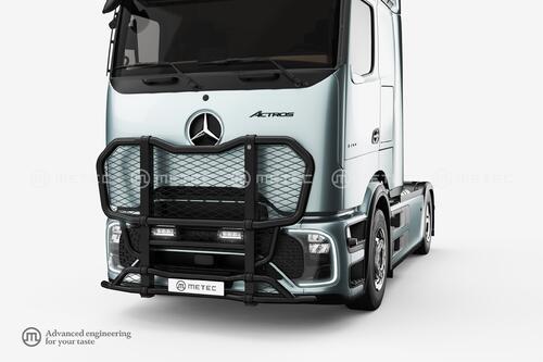 Orurowanie czołowe Outland do Mercedes Actros 2025- ProCabin 2500 mm, niski zderzak (czarny mat) - zdjęcie 1