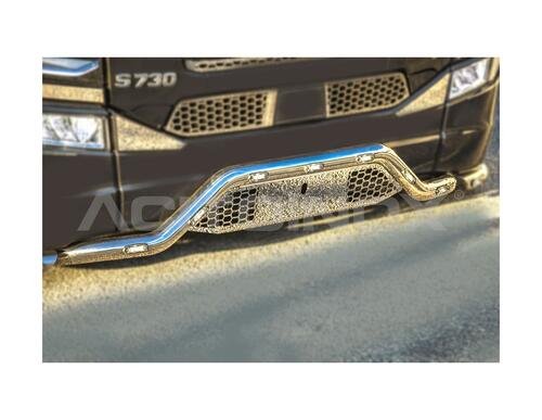 Środkowa rama pod zderzak z miejscem na tablicę Scania S z 7 LEDami - zdjęcie 1