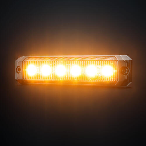 Lampa ostrzegawcza Strands (stroboskop pomarańczowe światło LED) 6 LED 24V - zdjęcie 1