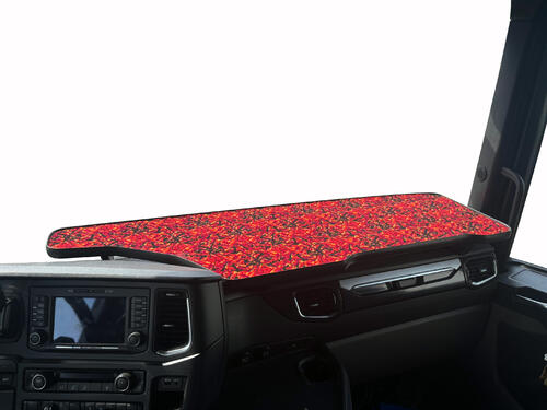Duża półka Maxi czerwony duński plusz do Scania NG (2016-) - zdjęcie 1