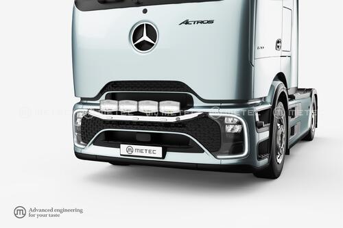 Rama w zderzak City Aero, 2500mm L cab, 25- (ProCab), 3 białe obrysy LED - zdjęcie 1