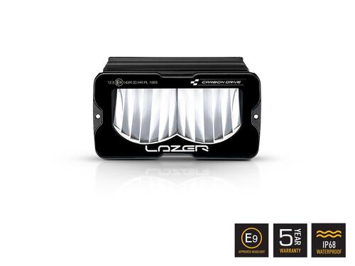 Carbon-2 Drive Lampa Led z z białymi światłami mijania z homologacją 116 mm 31200 lm, LAZER UK - zdjęcie 1