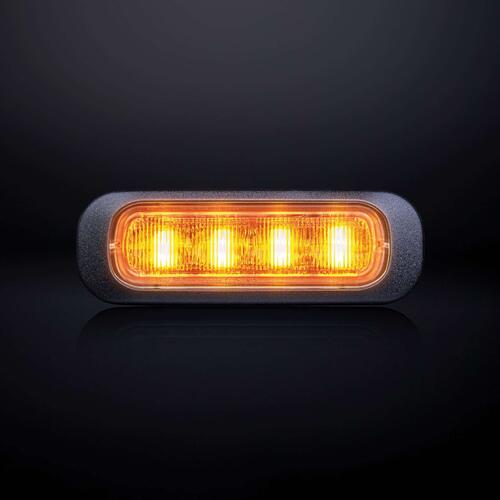 Lampa ostrzegawcza przydymiany klosz (stroboskop, pomarańczowe światło 4 LED) DARK KNIGHT DIRECTIONAL WARNING LIGHT STRANDS - zdjęcie 1