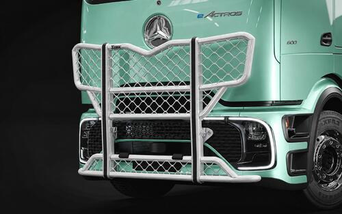 Osłona czołowa kangur Trux typu Highway do Mercedes ProCabin - anodyzowana, ryflowana - zdjęcie 1