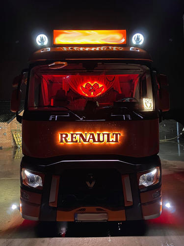 Podświetlany napis Renault ze stali nierdzewnej białe zimne światło - zdjęcie 1