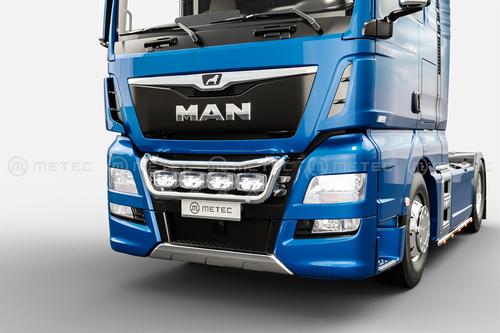 Orurowanie w zderzak do MAN TGX (2013-2020) z wiązką elektryczną i uchwytami na 4 reflektory - zdjęcie 1