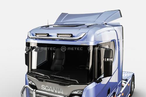 1186463622 Orurowanie nad osłonę przeciwsłoneczną do SCANIA NG z wiązką elektryczną i uchwytami na 4 odbiorniki - zdjęcie 1