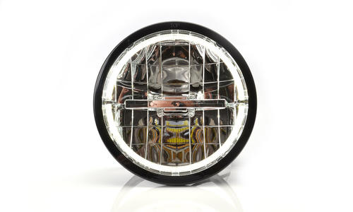 Reflektor dalekosiężny WAŚ W116 LED (ze światłem pozycyjnym-ring 12/24V) - zdjęcie 1
