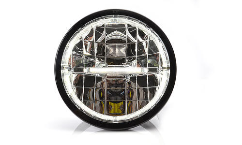 Reflektor dalekosiężny WAŚ W116 LED (ze światłem pozycyjnym RING + LINE 12/24V) - zdjęcie 1