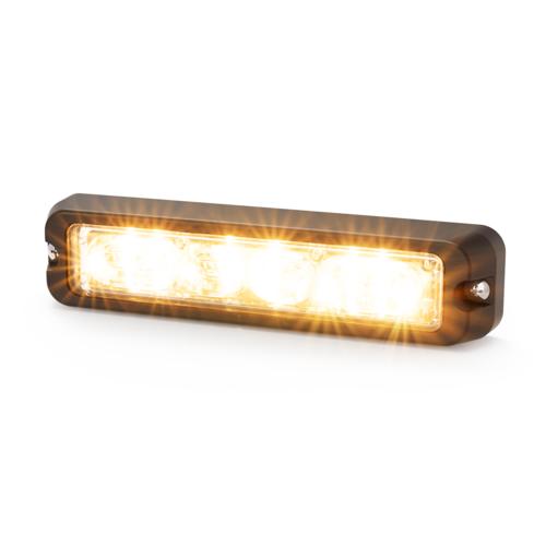 Lampa ostrzegawcza (stroboskop - pomarańczowe światło LED) R10,R65, IP67 - 6 diod LED, nr kat. 13ED3706A2 - zdjęcie 1
