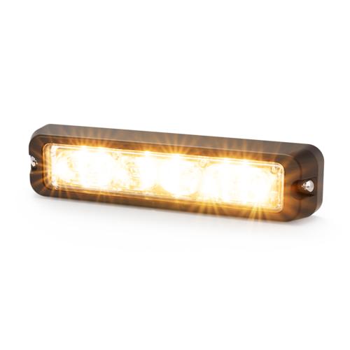 Lampa ostrzegawcza (stroboskop pomarańczowe światło LED) R10,R65, IP67 6 diod LED - zdjęcie 1