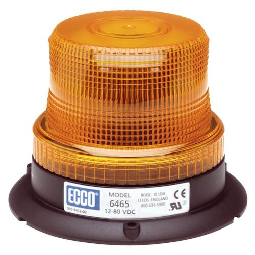 Światło ostrzegawcze LED (kogut) na 3 śrubki, 12-80V, pomarańczowy klosz - zdjęcie 1