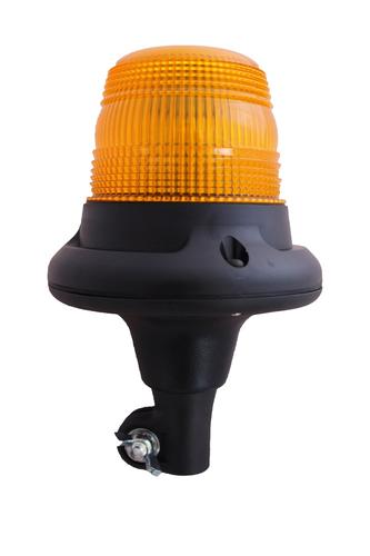 Światło ostrzegawcze LED (kogut) na trzpień, 10-49V, miękki trzon, pomarańczowy klosz, nr kat. B65.00.LMV - zdjęcie 1