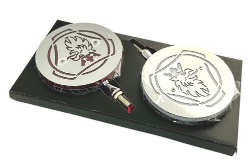 Mysie Uszy LED biało-czerwone SCANIA 12-24V lollipop (para) - zdjęcie 1