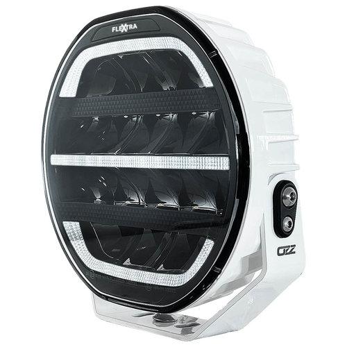 Reflektor dalekosięzny FLEXTRA OZZ XR2 P9 WHITE 10-32V, 15000 lm, biała/pomarańczowa pozycja, biała obudowa - zdjęcie 1