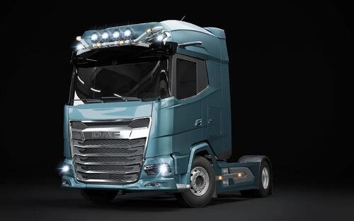 Rama dachowa TOP DAF XG+ 2022-, anodowana, airflow - zdjęcie 1