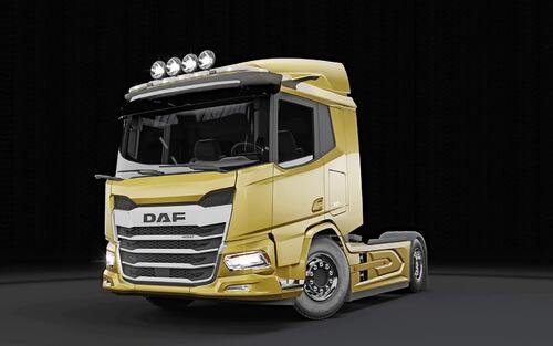 Rama dachowa TOP DAF XF, XD kabina dzienna, sypialna 2022-, anodowana, airflow - zdjęcie 1