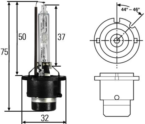 Palnik Xenon D2S, nr kat. 8GS 007 949-101 - zdjęcie 1