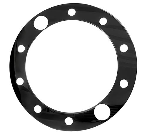 Czarny pierścień zabezpieczający TruckKing do kołpaków Ameryka 22,5