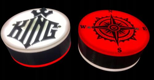 Mysie uszy 3D LED biało-czerwone King (para) 24V - zdjęcie 1