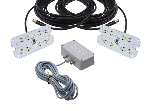 Moduły LED (para) światła Talmu (cytrynka) Białe zimne/pomarańczowe +  światło stroboskopowe 24V - zdjęcie 1