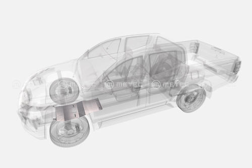 Osłona pod skrzynię biegów, do Mitsubishi L200 15-19 i 19-, Fiat Fullback 16-, nr kat. 1182107122 - zdjęcie 1