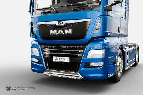 Orurowanie pod zderzak do MAN TGX (2013-2020) część środkowa ze światłami obrysowymi LED, nr kat. 1185450122 - zdjęcie 1