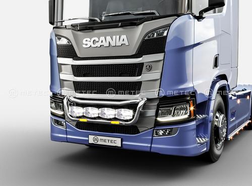 Rama dolna w zderzak do Scania NG 2016 - z wiązką i wspornikami dla 4 odbiorników ze zintegrowanymi światłami stroboskopowymi, nr kat. 1186452222 - zdjęcie 1