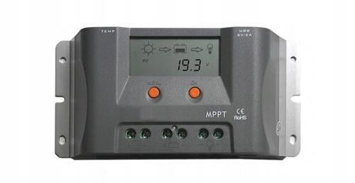 Regulator ładowania Skyled MPPT 10A/130W/12V LCD, nr kat. 22MT1050EU - zdjęcie 1