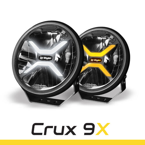 Reflektor SKYLED Crux 9X FULL LED z białym i pomarańczowym dynamicznym światłem pozycyjnym, nr kat. 13300044 - zdjęcie 1