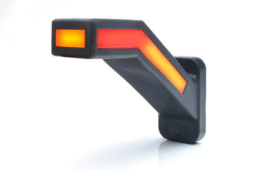 Boczna lampa zespolona LED dynamiczny kierunkowskaz + światło pozycyjne 12/24V (lewa) W168.6DD - zdjęcie 1