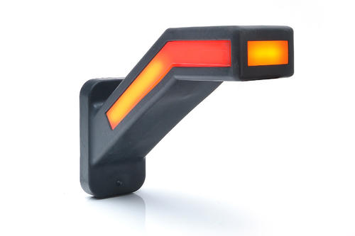 Boczna lampa zespolona LED dynamiczny kierunkowskaz + światło pozycyjne 12/24V (prawa) W168.6DD - zdjęcie 1