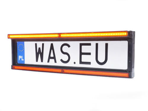 Ramka tablicy rejestracyjnej z dwupoziomowym światłem stroboskopowym W253 - zdjęcie 1