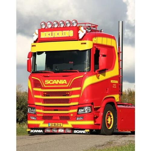 Osłona przeciwsłoneczna SCANIA S/R NG aluminium 30 cm wysokości na 2 lampy starego typu Fox Parts - zdjęcie 1