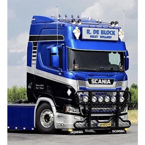 Osłona przeciwsłoneczna SCANIA S/R NG aluminium 35 cm wysokości bez wycięć Fox Parts - prosta - zdjęcie 1