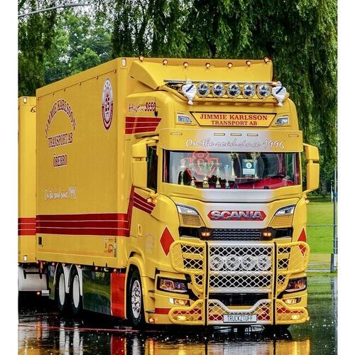 Osłona przeciwsłoneczna SCANIA S/R NG aluminium 34 cm wysokości na 5 lamp nowego typu Fox Parts - Low - zdjęcie 1