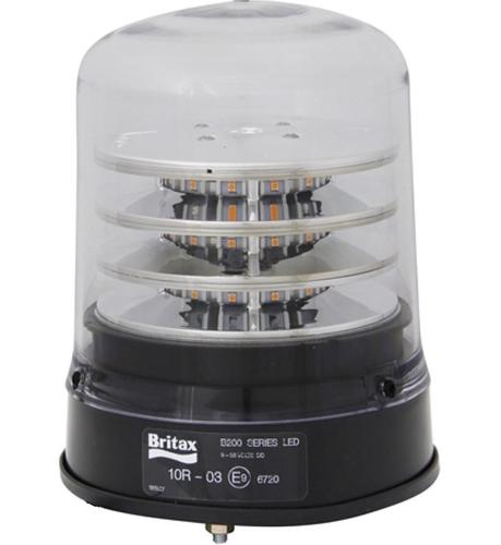 Światło ostrzegawcze LED (kogut) na 3 śrubki, 10-30V,R65  przezroczysty klosz - zdjęcie 1