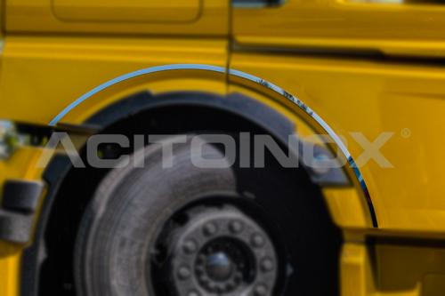 Ozdobne listwy ze stali nierdzewnej na przednie nadkola MAN NTGX 2020 - - zdjęcie 1