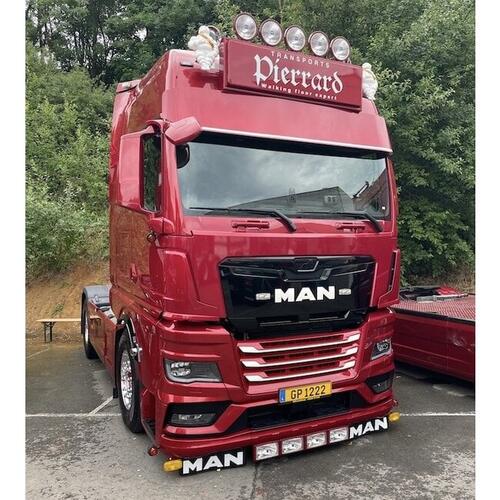 Osłona przeciwsłoneczna MAN TGX 2021- aluminium bez wycięć Fox Parts - zdjęcie 1