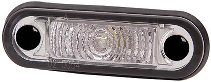 Światło obrysowe białe 1 LED 79x26 mm z przewodem 5 m - zdjęcie 1