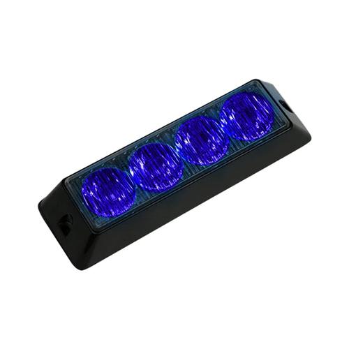 Lampa ostrzegawcza (stroboskop niebieskie światło LED) 12/24V, IP67 - zdjęcie 1