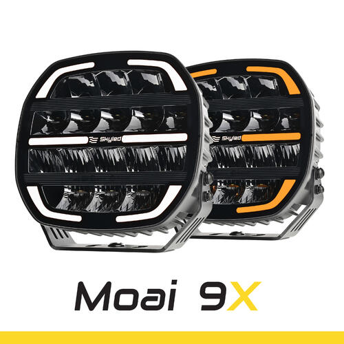 Reflektor dalekosiężny SKYLED Moai 9X Black FI220 (162W biała i pomarańczowa pozycja) R149/R148/R10 - czarna obudowa - zdjęcie 1